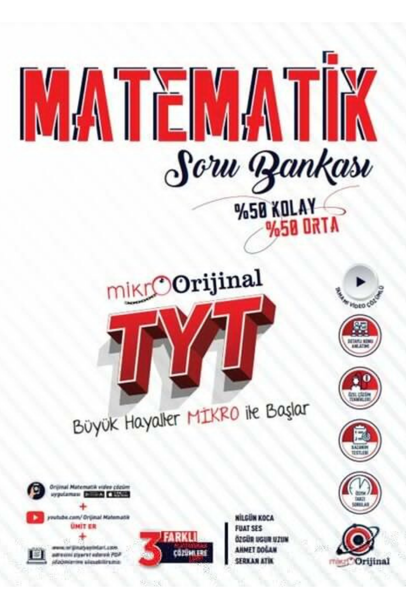 Orijinal Mikro TYT MATEMATİK Soru Bankası