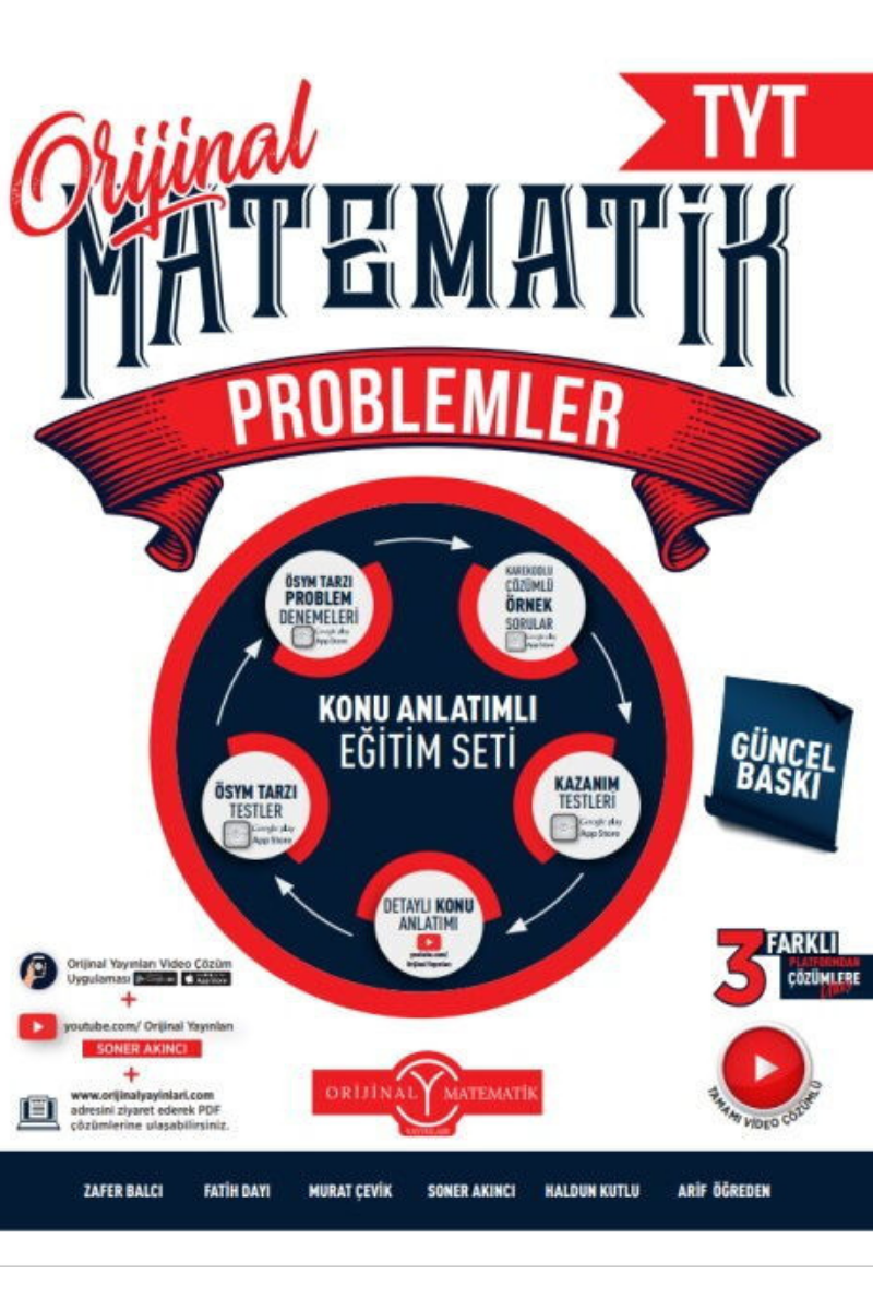 Orijinal TYT PROBLEMLER Konu Anlatımlı Eğitim Seti