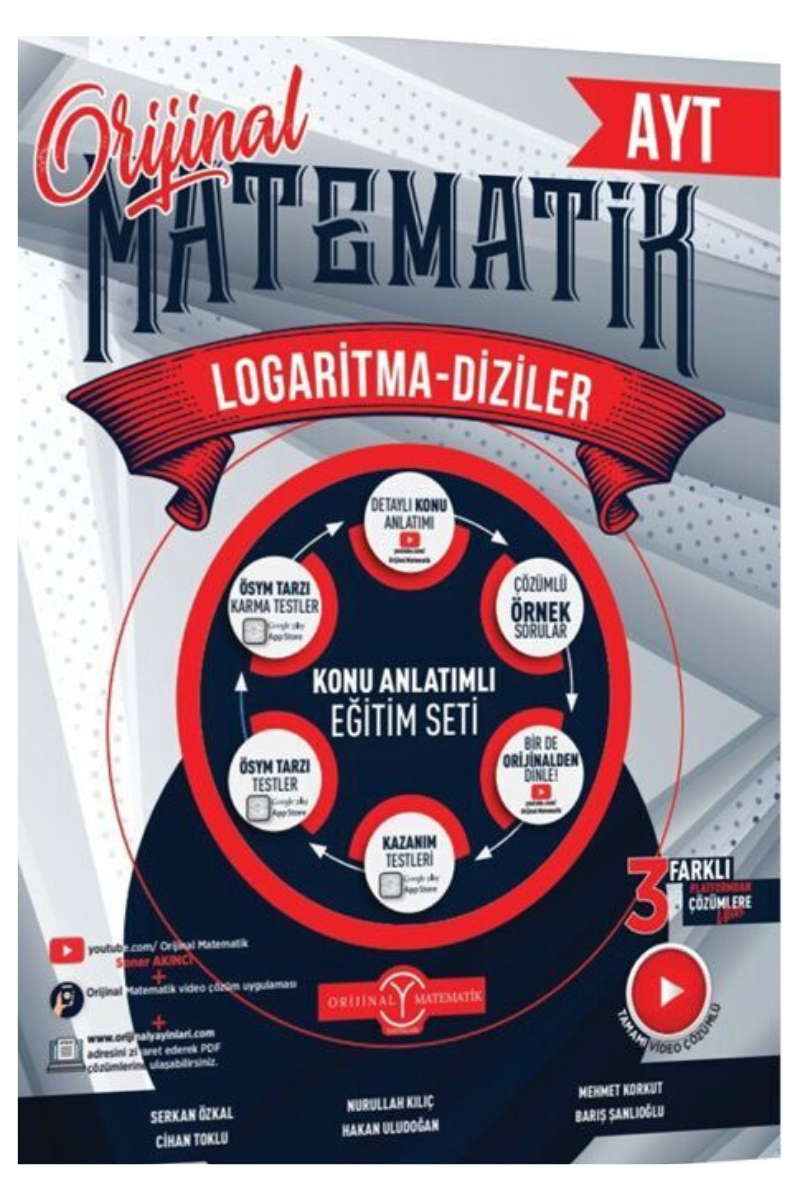 Orijinal AYT LOGARİTMA, DİZİLER Konu Anlatımlı Eğitim Seti