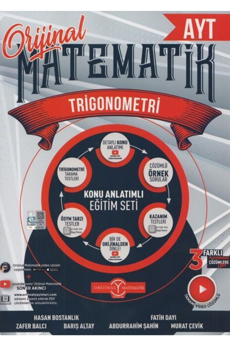 Orijinal AYT TRİGONOMETRİ Konu Anlatımlı Eğitim Seti
