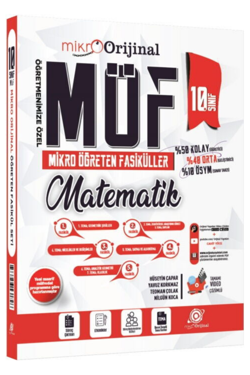 Orijinal 10. Sınıf MATEMATİK Mikro Öğreten Fasiküller (MÖF)
