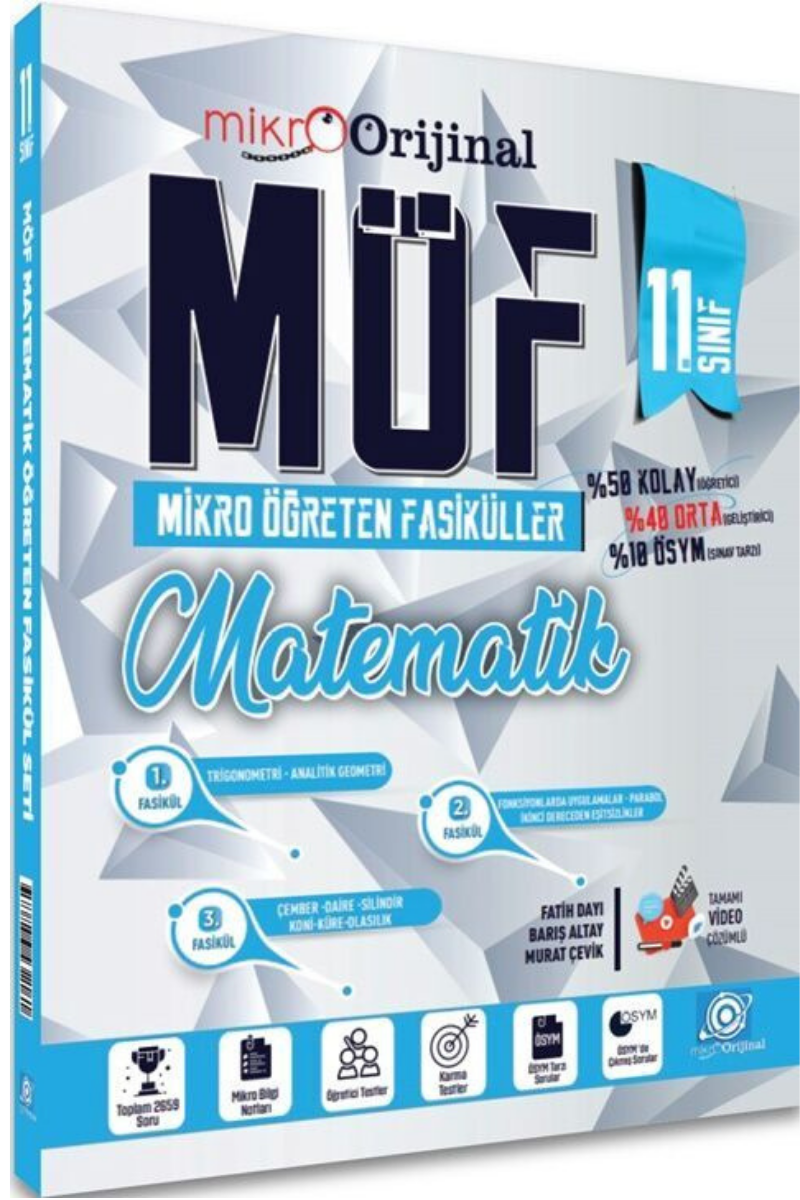 Orijinal 11. Sınıf MATEMATİK Mikro Öğreten Fasiküller (MÖF)