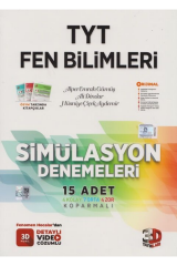 3D TYT FEN BİLİMLERİ DENEMELERİ Simülasyon Denemeleri (15 Deneme)